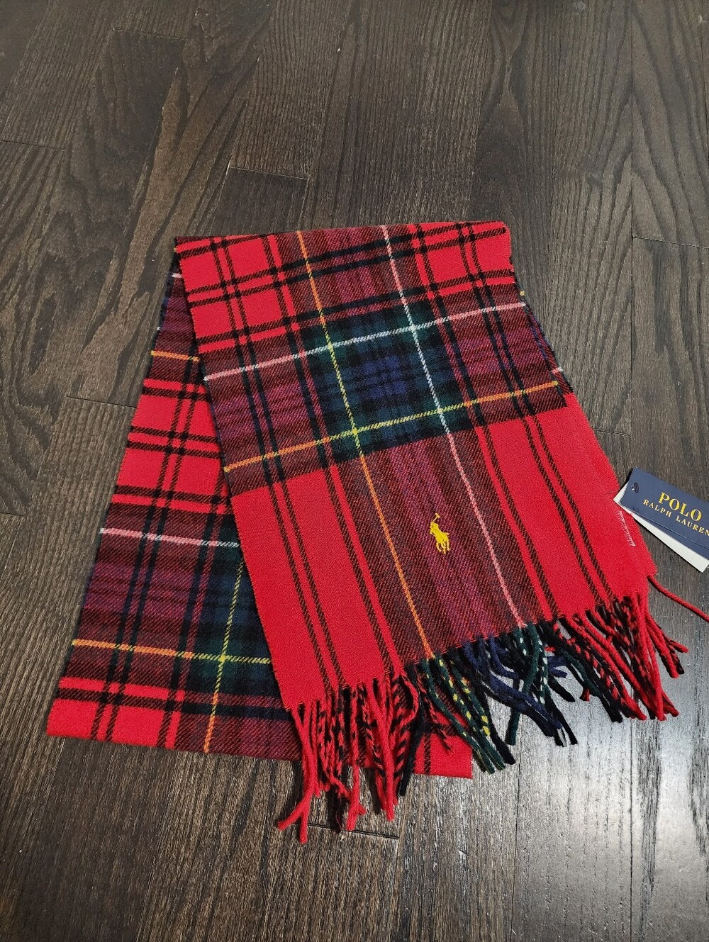 Polo by Ralph Lauren Men's Wool Plaid Scarf